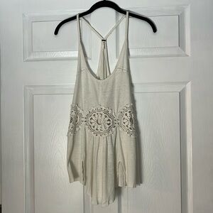 FP Sleeveless Lace Tank Top